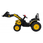 Elektrický traktor/bager - žltý